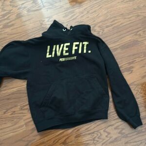 Black live fit hoodie
